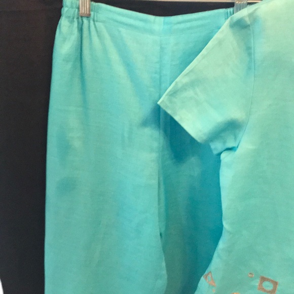 Cali Cali 2 Piece Ladies 100% Linen Outfit Size 6 - Picture 3 of 7